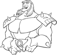 A coloring page of quest for camelot